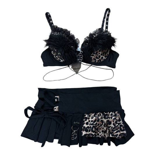 rave set leo print